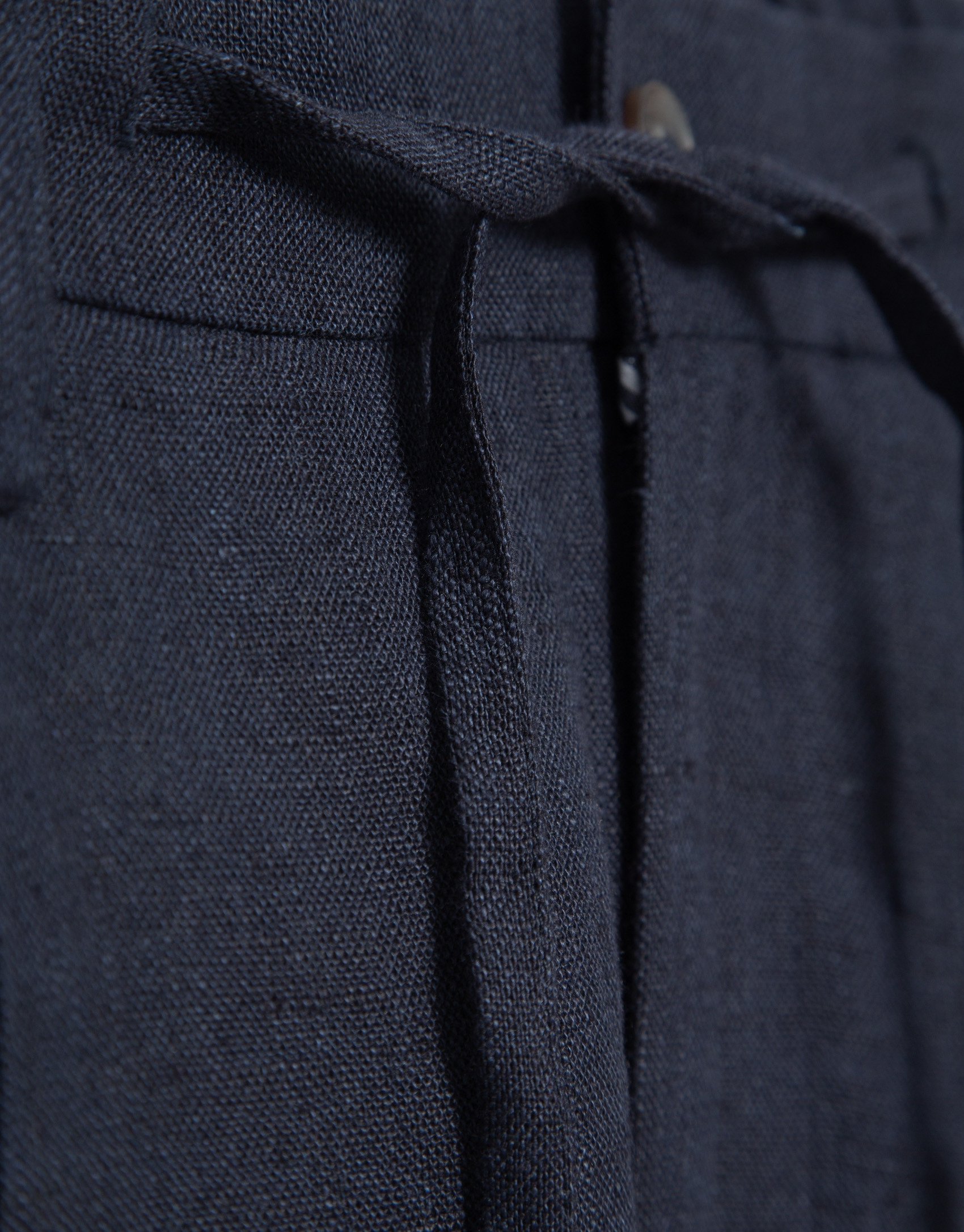 Pantalón pinzas lino azul - Hombre - PV2025 | Roberto Verino