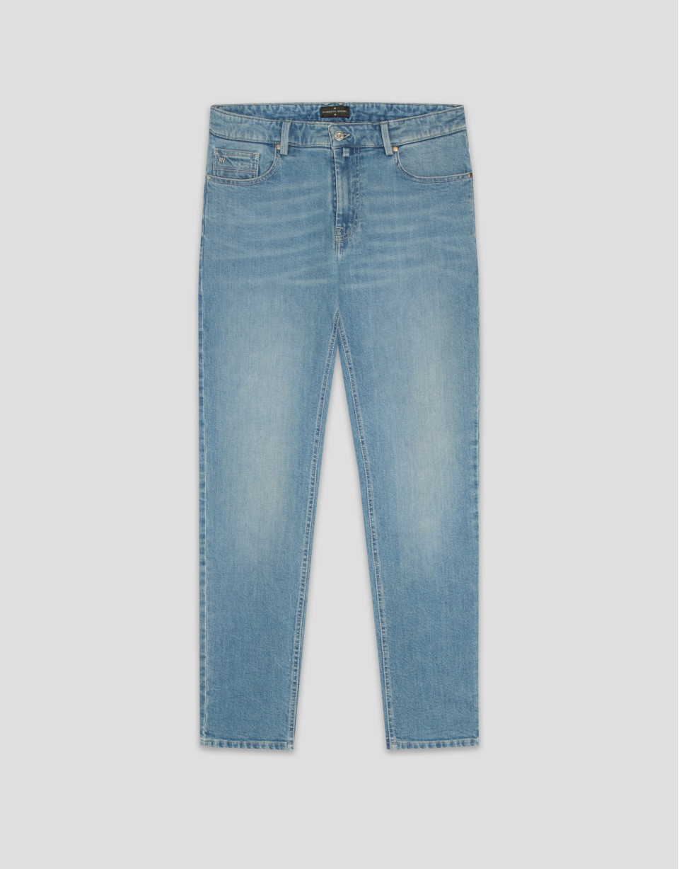 Pantalón denim regular azul claro - Hombre | Roberto Verino