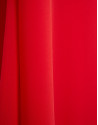 Red georgette crepe long dress with tied ... | Roberto Verino