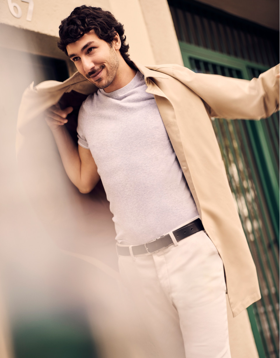Gabardina algodón técnico beige - Hombre | Roberto Verino