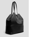 Bolso shopper Megan piel negro - Mujer - PV2025 | Roberto Verino