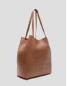 Bolso shopper Megan Midi piel cuero - Mujer | Roberto Verino