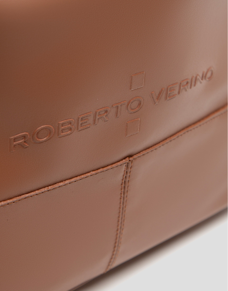 Megan Midi leather shopper bag - Woman - SS2025 | Roberto Verino