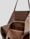 Megan Midi leather shopper bag - Woman - SS2025 | Roberto Verino