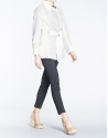 Trench en tejido combinado print animal.