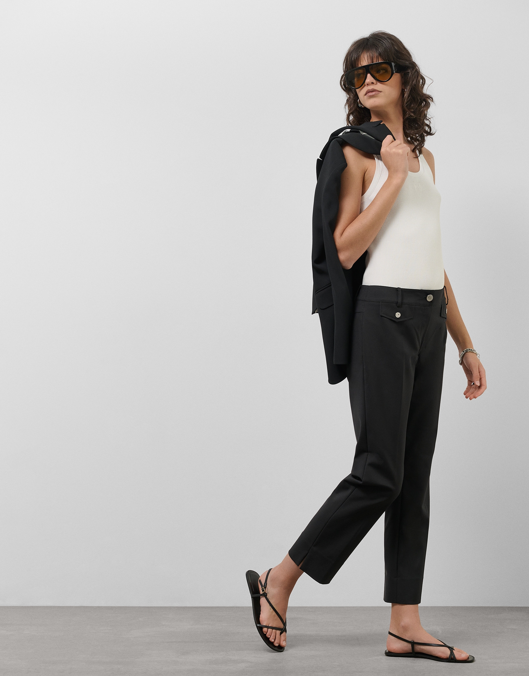 Black skinny pants - Woman - SS2025 | Roberto Verino