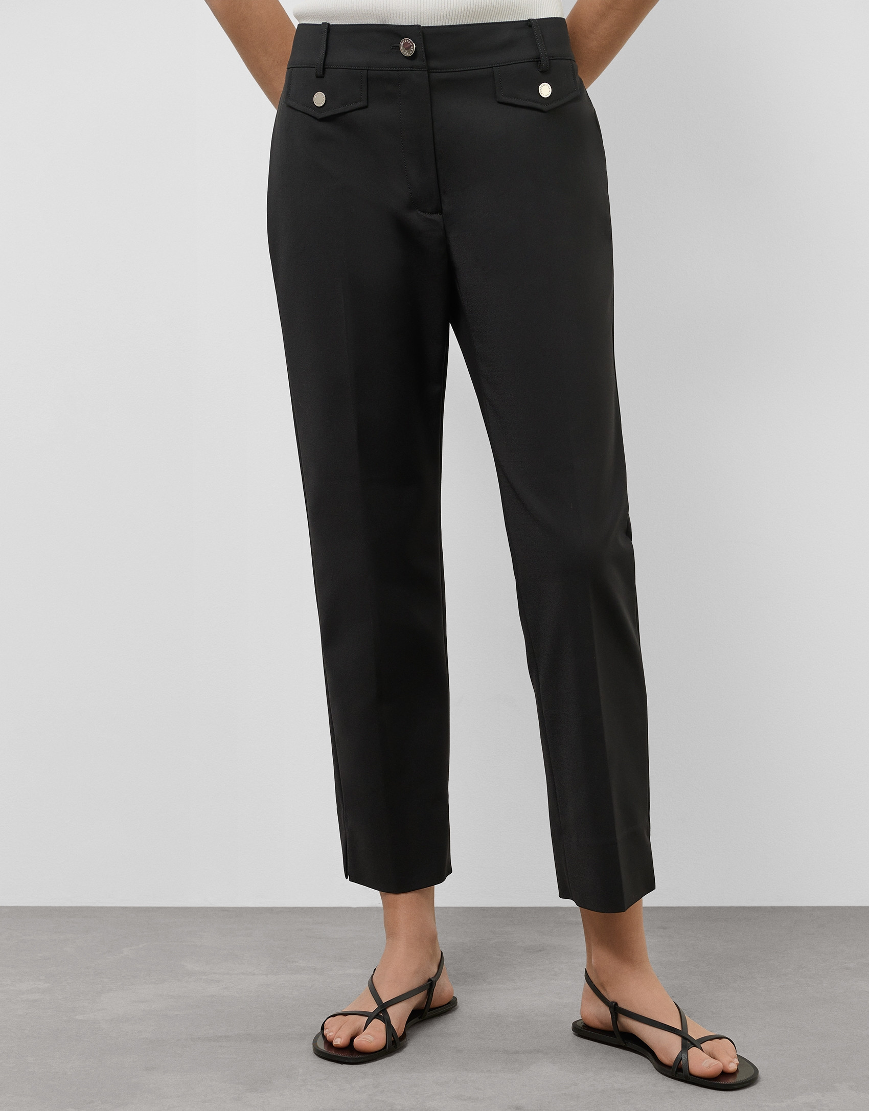 Black skinny pants - Woman - SS2025 | Roberto Verino