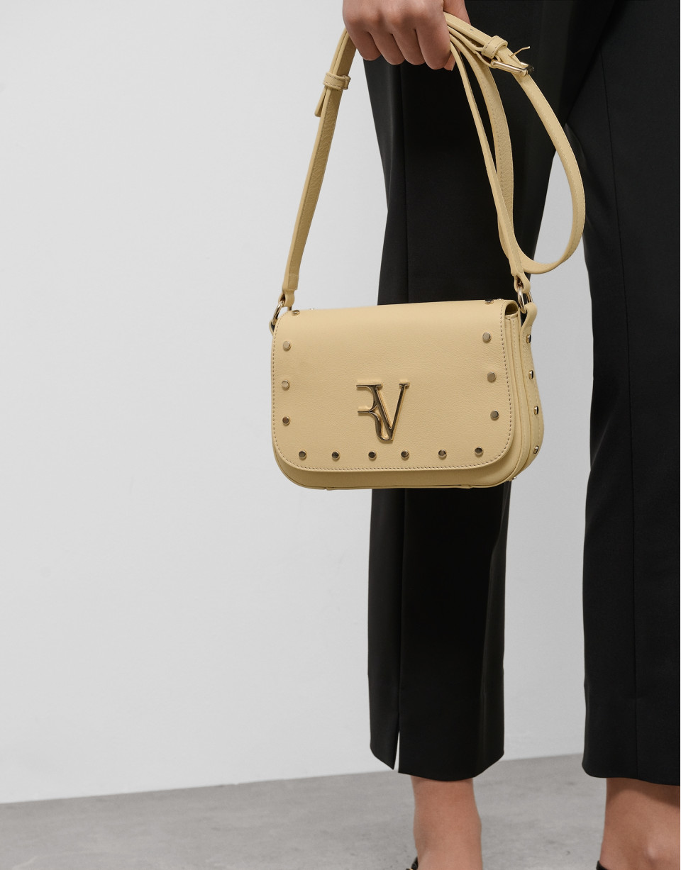 Bolso bandolera Mafalda Mini piel beige - Sale | Roberto Verino