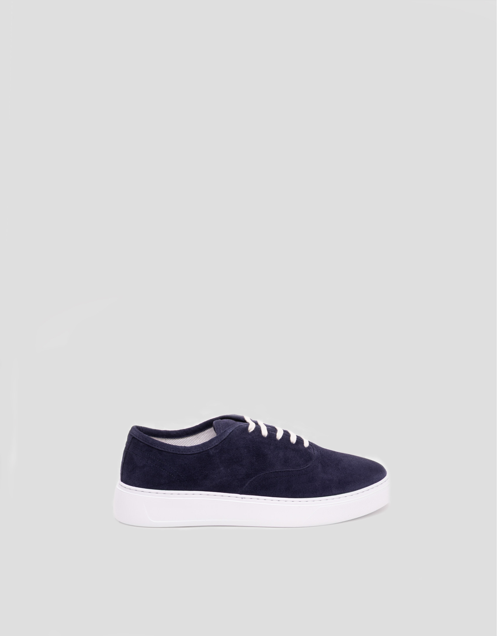 Navy suede trainers - Man - SS2025 | Roberto Verino