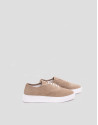 Mink split leather trainers - Man - SS2025 | Roberto Verino