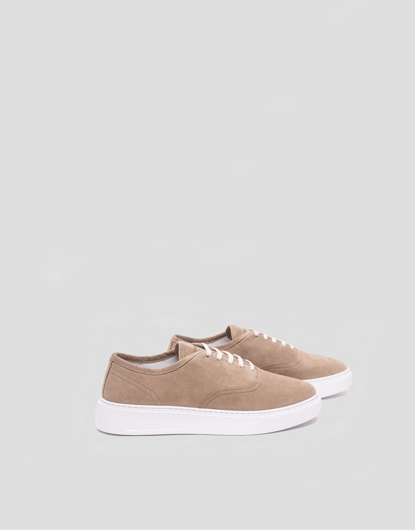 Zapatilla deportiva serraje visón - Hombre | Roberto Verino