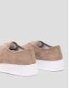 Mink split leather trainers - Man - SS2025 | Roberto Verino