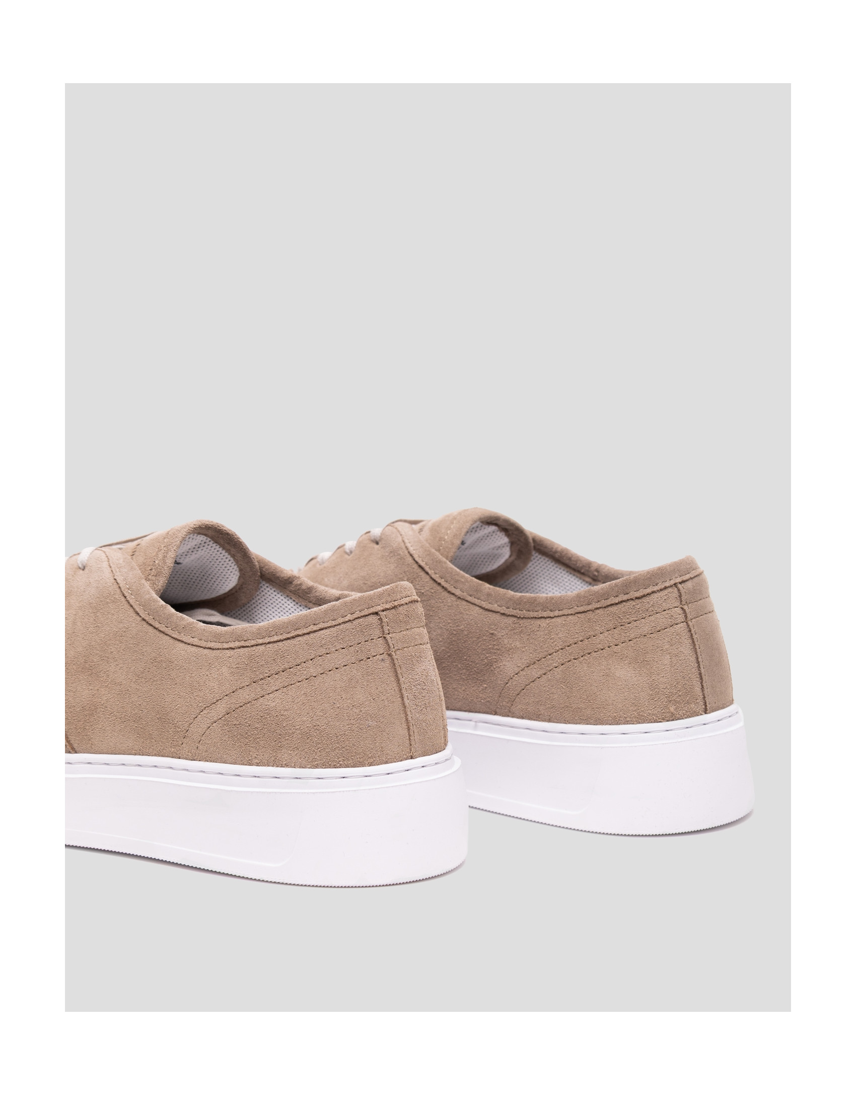 Mink split leather trainers - Man - SS2025 | Roberto Verino
