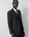 Traje half canvas slim fit liso gris oscuro | Roberto Verino