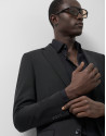 Traje half canvas slim fit liso negro - Hombre | Roberto Verino