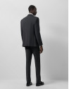 Dark grey fake plain slim fit half canvas suit | Roberto Verino