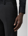 Traje half canvas slim fit liso negro - Hombre | Roberto Verino