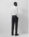 Dark grey fake plain slim fit half canvas suit | Roberto Verino