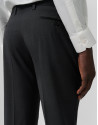 Dark grey fake plain slim fit half canvas suit | Roberto Verino