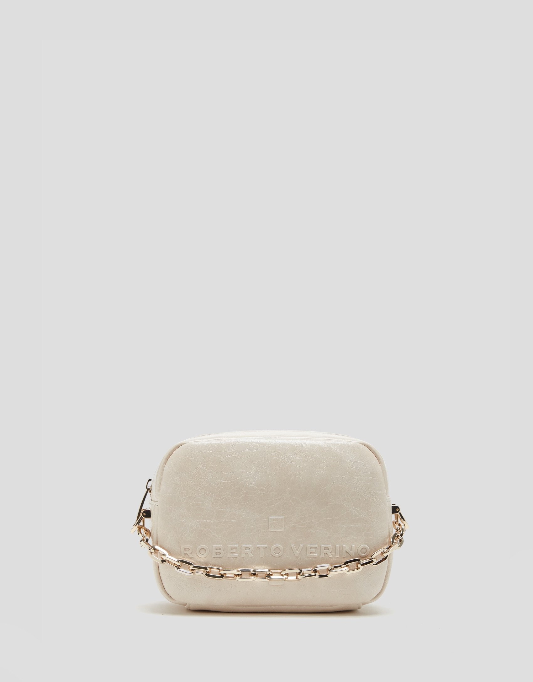 Bazin Beige shoulder bag - Woman - AW2024 | Roberto Verino