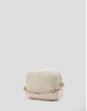 Bazin Beige shoulder bag - Woman - AW2024 | Roberto Verino