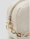 Bazin Beige shoulder bag - Woman - AW2024 | Roberto Verino