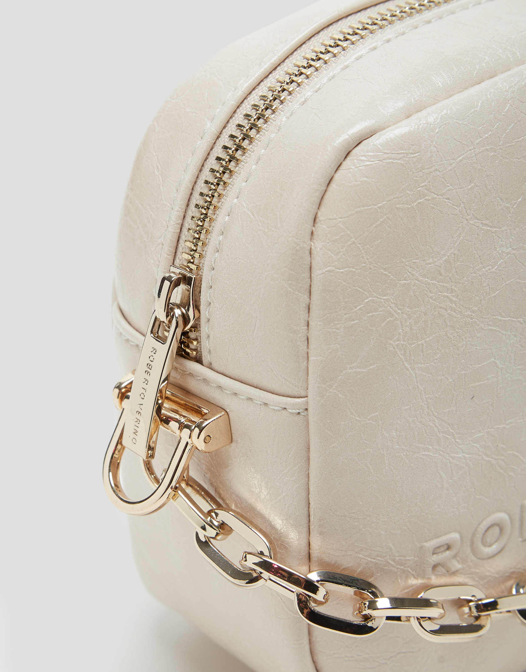 Bazin Beige shoulder bag - Woman - AW2024 | Roberto Verino