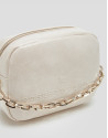 Bazin Beige shoulder bag - Woman - AW2024 | Roberto Verino