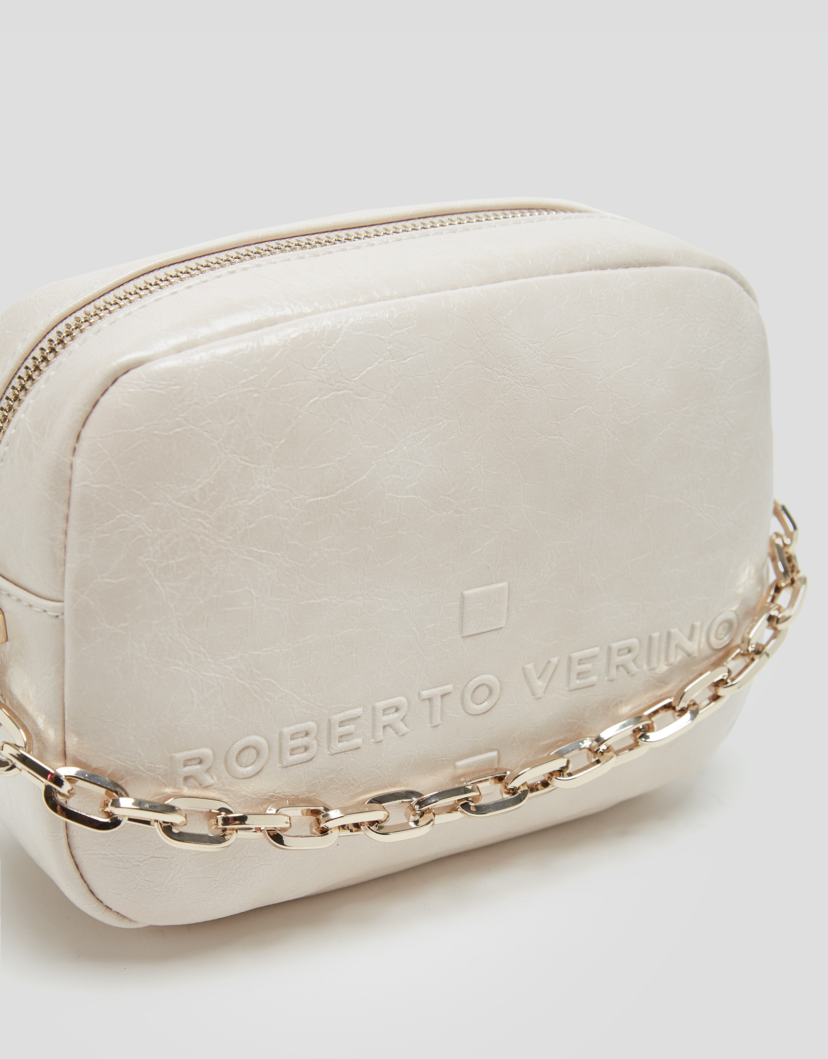 Bazin Beige shoulder bag - Woman - AW2024 | Roberto Verino