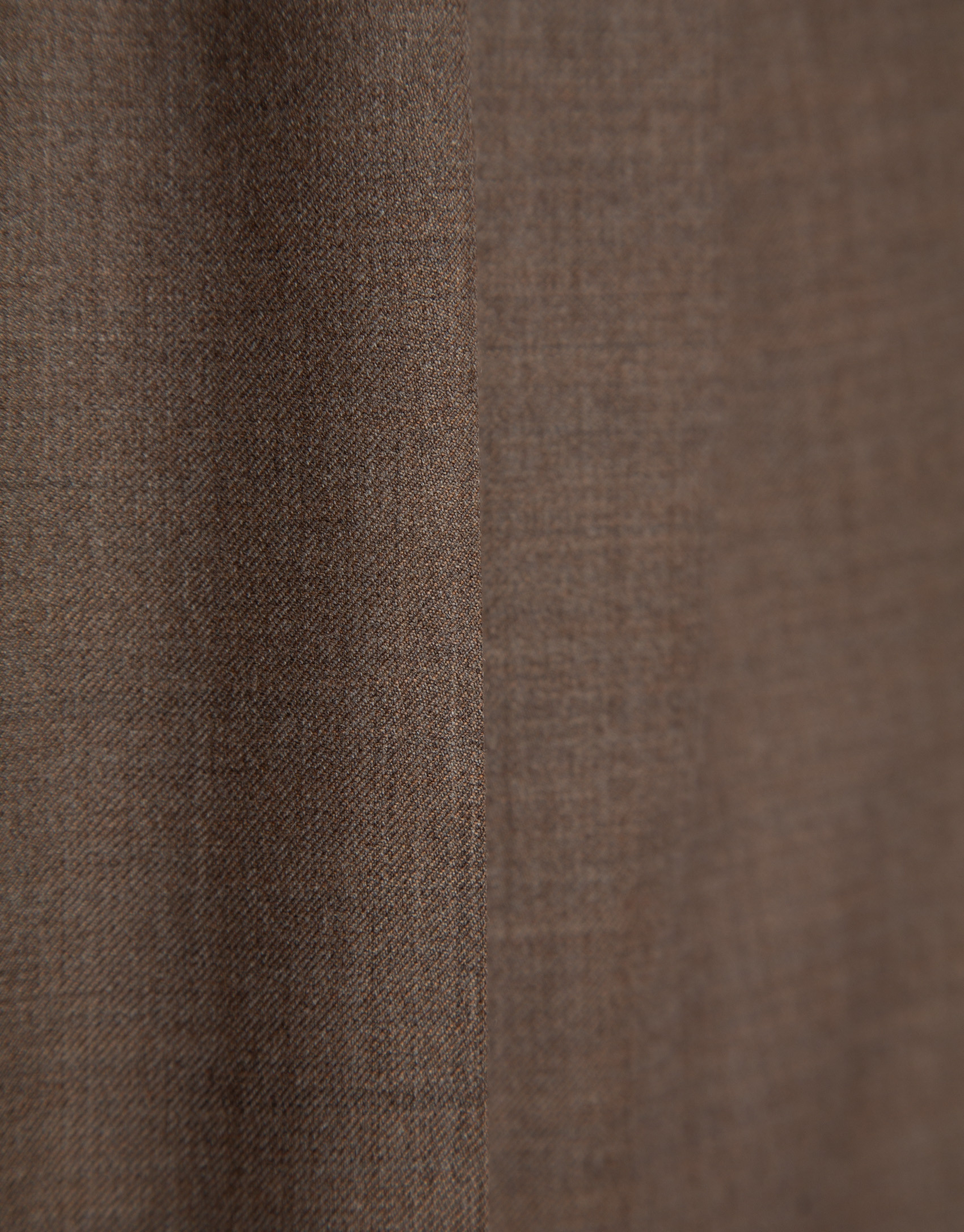 Cool wool tailored trousers in toasted brown | Roberto Verino