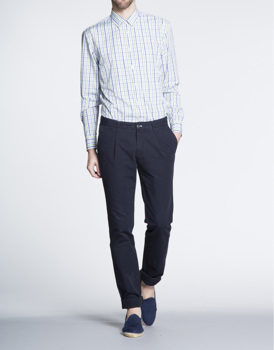 Pantalón azul marino sport canutillo