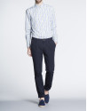 Navy blue pique sports pants