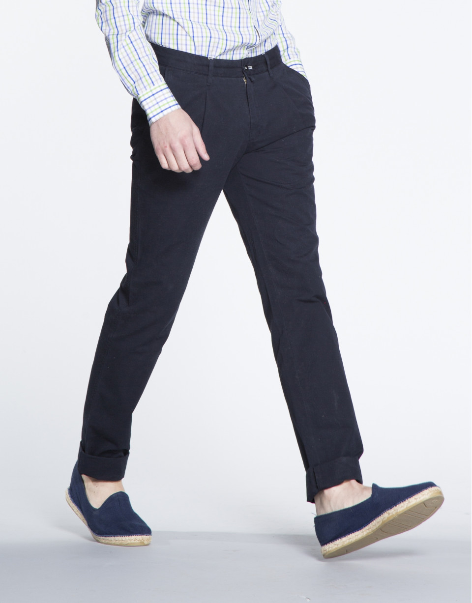 Pantalón azul marino sport canutillo
