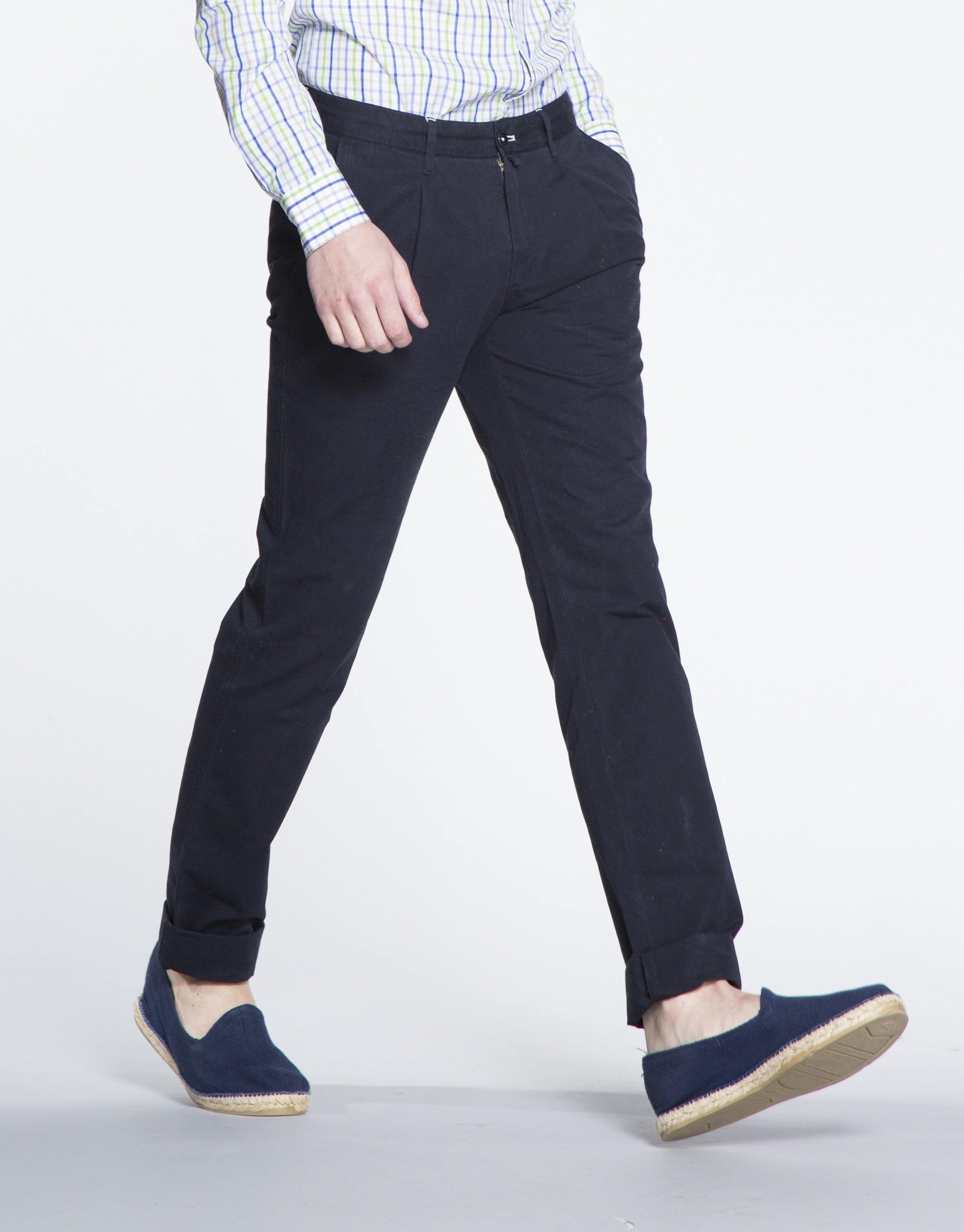 Pantalón azul marino sport canutillo
