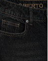 Wide-leg black jeans - Woman - AW2025 | Roberto Verino