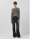 Wide-leg black jeans - Woman - AW2025 | Roberto Verino