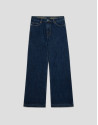 Wide-legged blue jeans - Woman - AW2025 | Roberto Verino