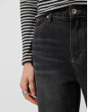Pantalón ancho vaquero negro - Mujer - OI2025 | Roberto Verino