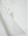 Camisa algodón blanco con puños oversize | Roberto Verino