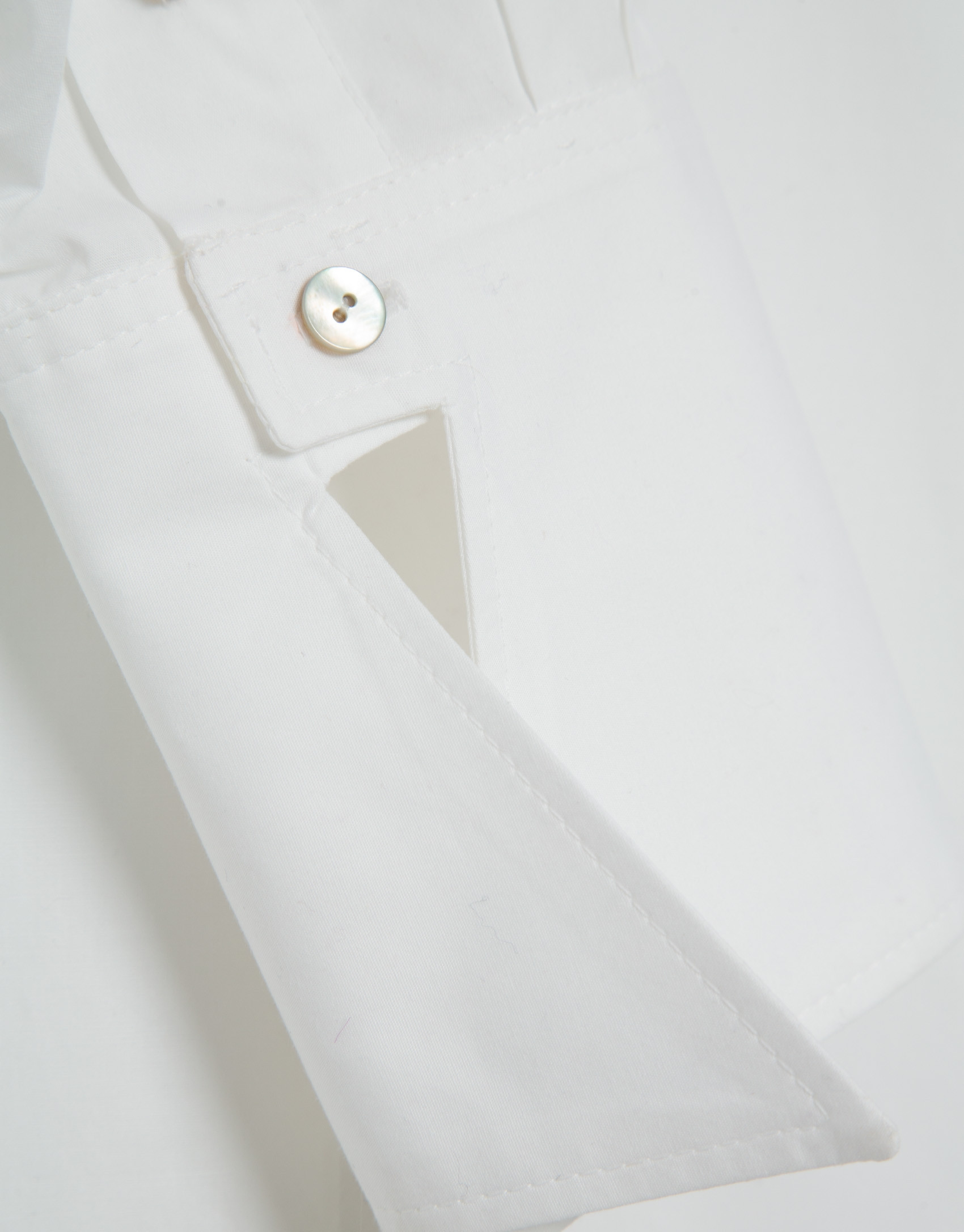 White cotton shirt with oversized cuffs - Woman | Roberto Verino