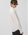 Camisa algodón blanco con puños oversize | Roberto Verino
