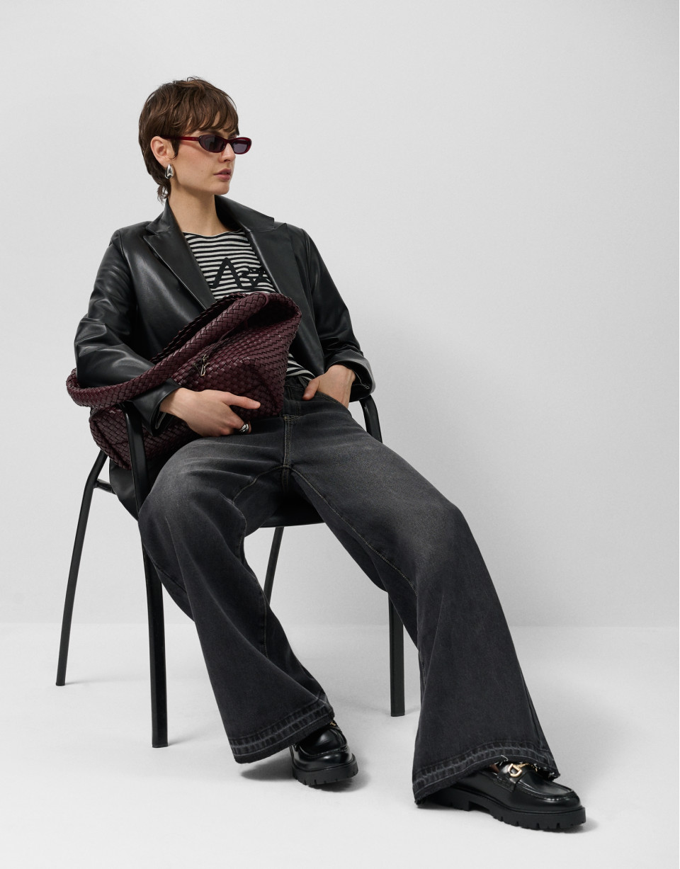 Blazer un botón napa negra - Mujer - OI2025 | Roberto Verino
