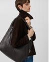 Brown suede jacket with stitching - Woman | Roberto Verino