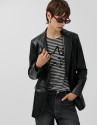 Blazer un botón napa negra - Mujer - OI2025 | Roberto Verino