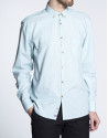 Camisa verde sport Jacquard rayas