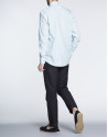 Camisa verde sport Jacquard rayas