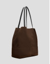 Megan Midi brown suede shopper bag - Verano -  | Roberto Verino