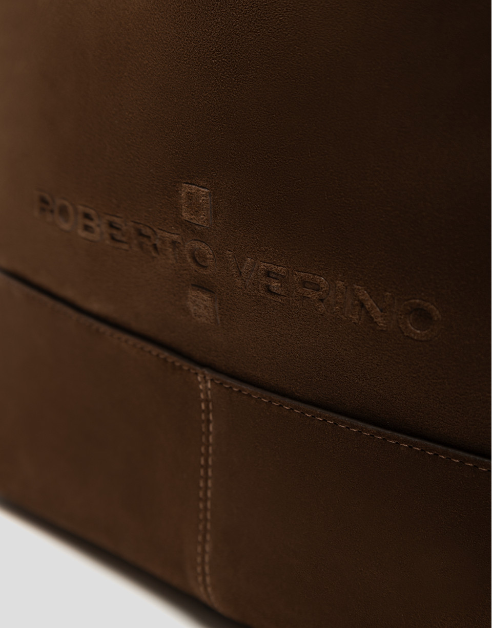 Bolso shopper Megan ante marrón - Mujer | Roberto Verino