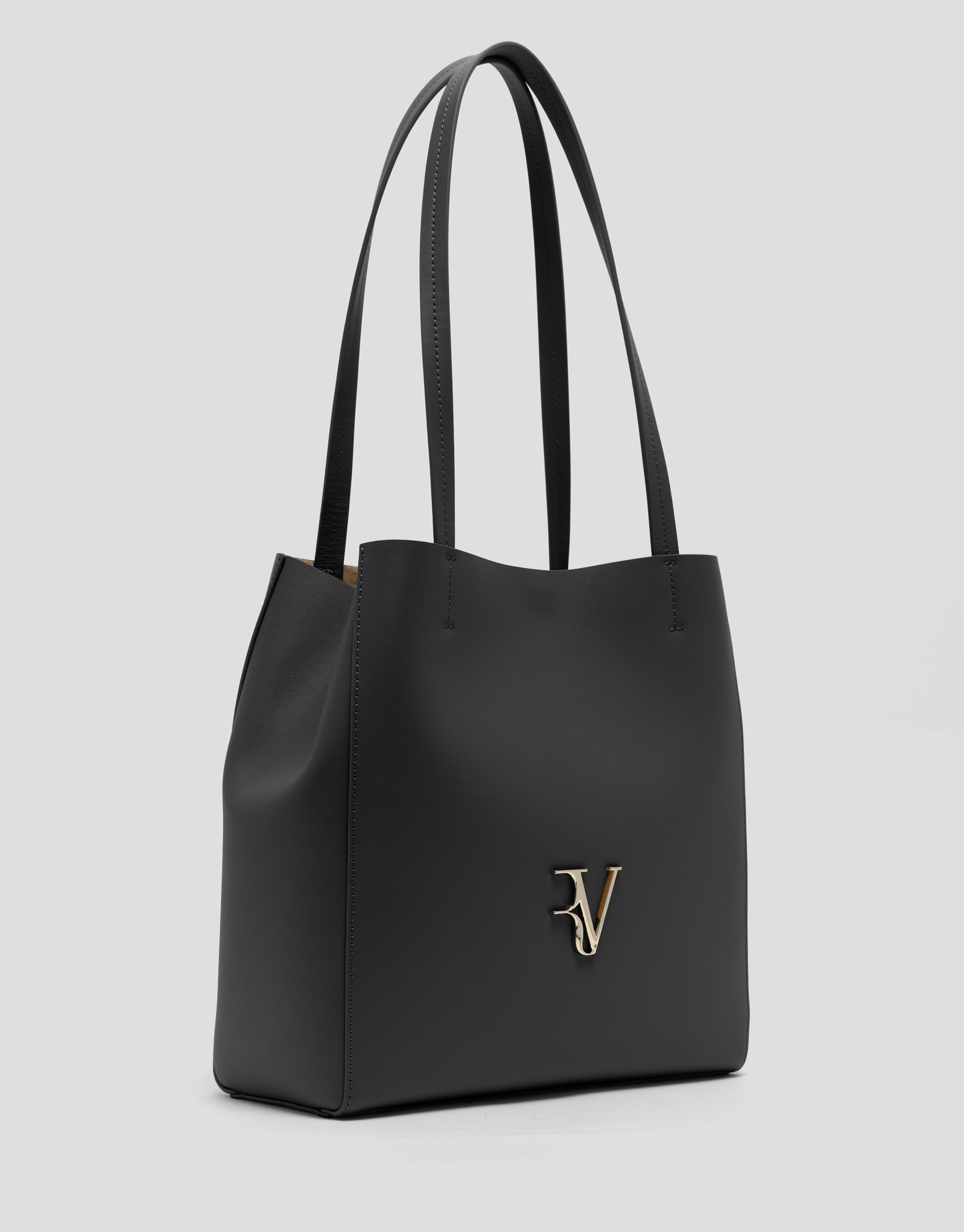 Bolso Bruna Tote Maxi piel gris - Mujer | Roberto Verino