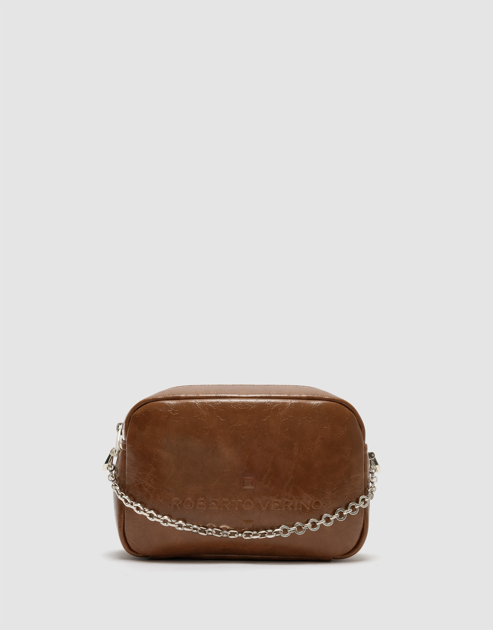 Bandolera Bazín Urban Midi marrón - Mujer | Roberto Verino